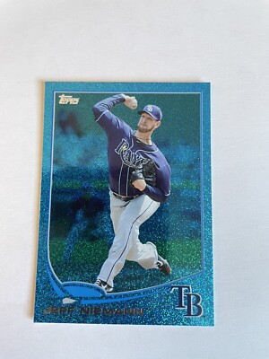2013 Topps Baseball Silver Slate Blue sparkle Jeff Niemann #542 | eBay