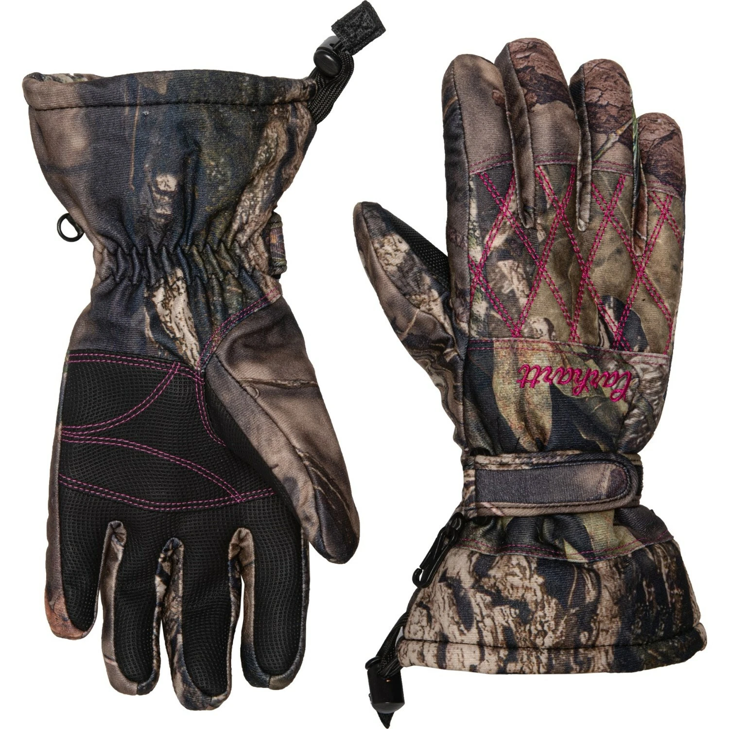 CARHARTT Mossy Oak CAMOUFLAGE GUANTLET INSULATED GLOVES Womens Size LARGE NEW