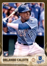 2015 Topps Update Orlando Calixte #d /2015 Gold Parallel Rookie RC Royals #331