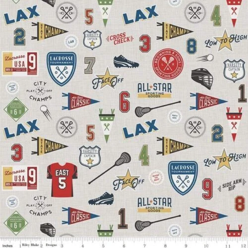 Géneros artesanales de Deportes de algodón Riley Blake