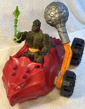 VTG Masters of the Universe Bashasaurus Vehicle & Moss man Mattel MOTU