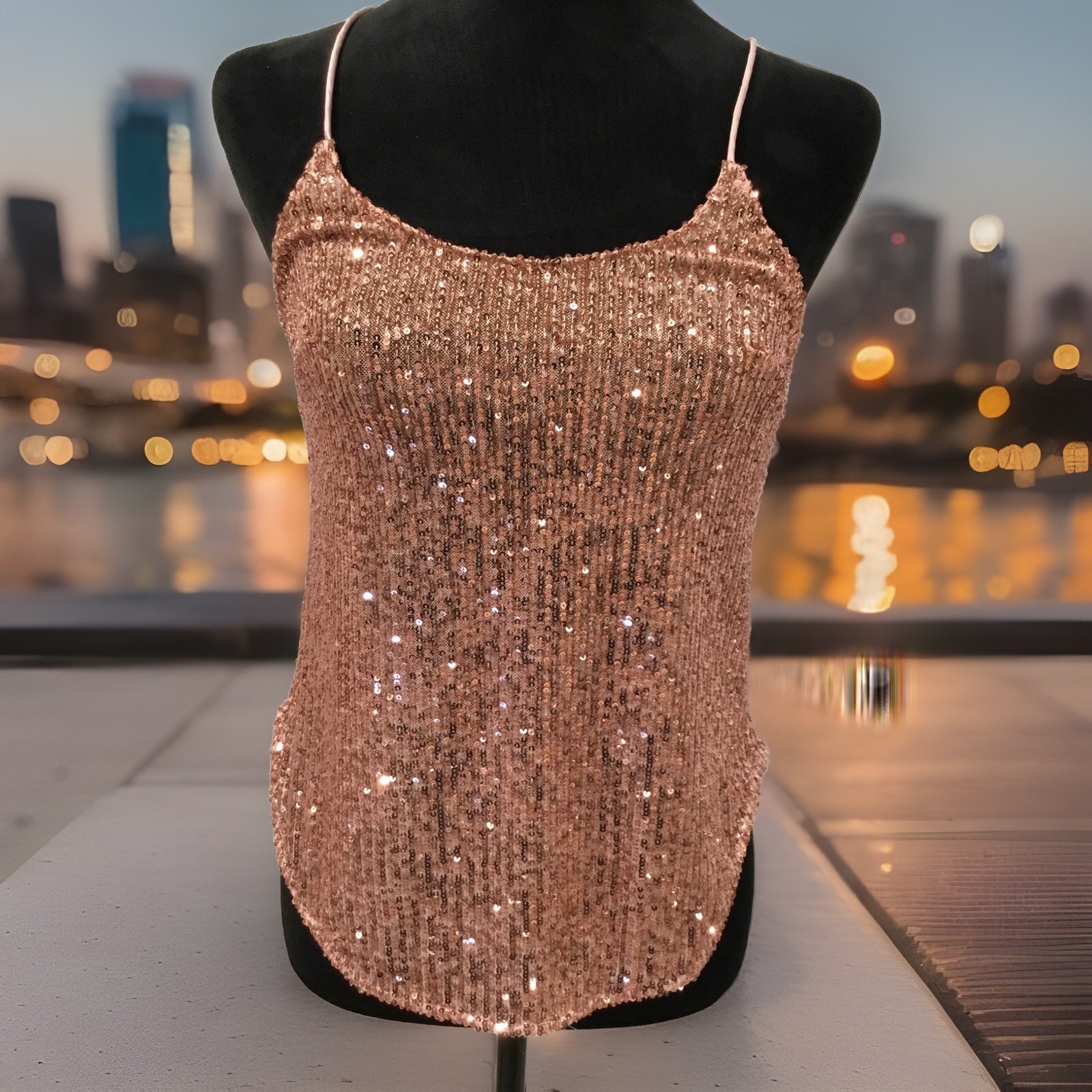 victoria secret Sequin Top Xs