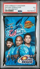 2009 WRIGLEY'S BOOMER IPL T20 CRICKET SACHIN TENDULKAR PSA 5