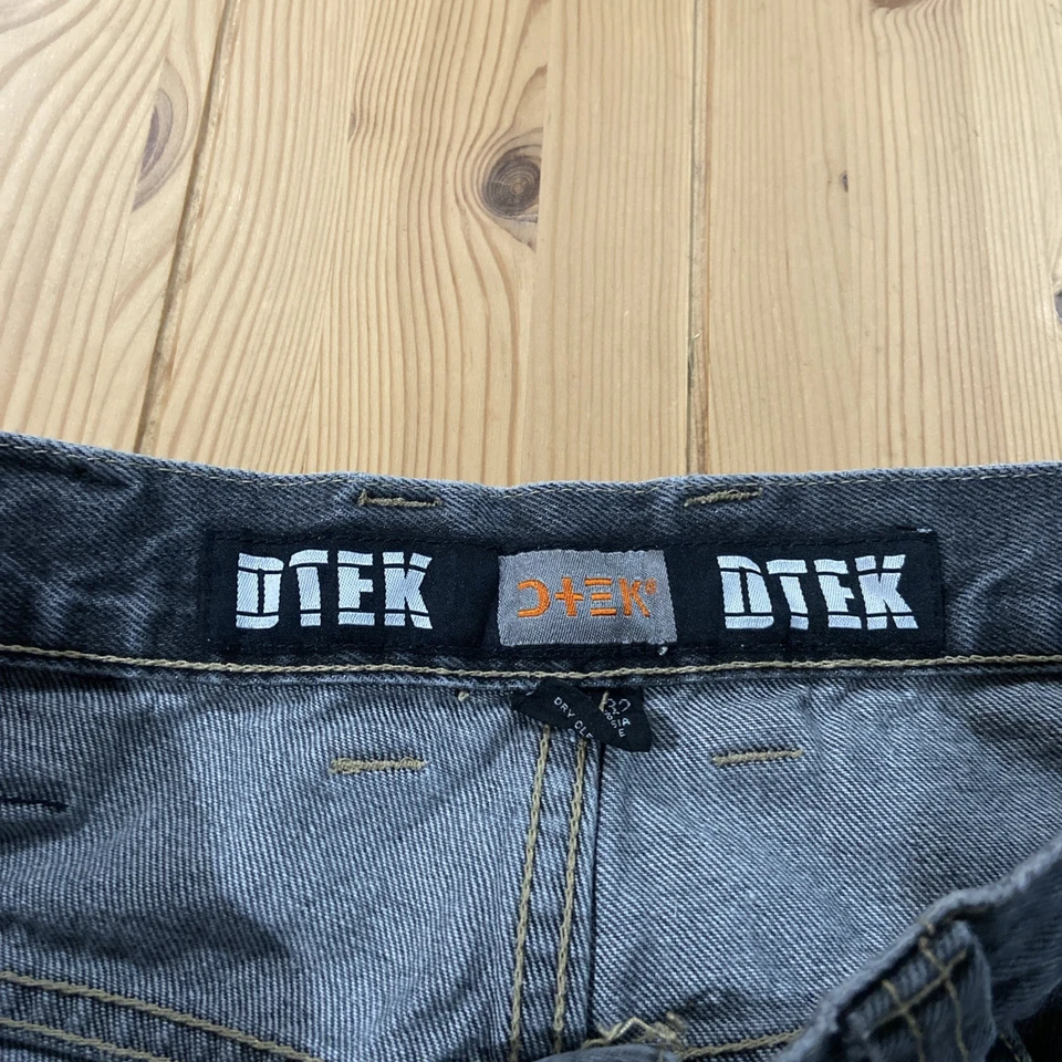 Vintage Y2k DTEK Carpenter Jeans Men’s 32x32 Gray Baggy Skater Wide Leg Grunge - Image 3 of 4