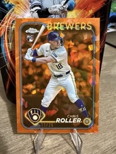 CHRIS ROLLER 2024 TOPPS CHROME UPDATE SERIES SAPPHIRE ORANGE RC /25 Q3646