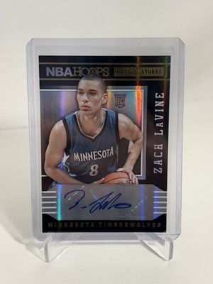 2014-15 Panini NBA Hoops Zach Lavine Hot Signatures #77 Rookie Auto Timberwolves