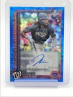 JAMES WOOD 2025 TOPPS CHROME LOGOFRACTOR ROOKIE BLUE RC AUTO /150 Q4920