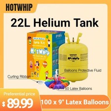 22L Helium Tank for Balloons  100 Latex Balloons  100ml Balloons Protective Fluid