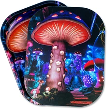 Metal Trays with PVC Soft Magnetic Lid Metal Tray with Lid Cover Small Cute Deco