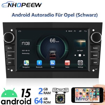 Android15 Autoradio GPS Navi BT RDS mit Kamera Für Opel Astra H Corsa C D Vectra