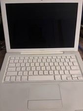 Pair of Apple MacBook 13.3" White Laptop 2006 A1181 Forgot Password IntactScreen