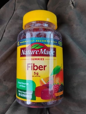 Nature Made Fiber Gummies - Orange & Mixed Berry 5g/Svg 90 Gummies Exp 11/2026