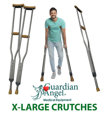 XL Crutch Set (Adjustable) (For Patients 5'10'' - 6'6'') by Guardian Angel