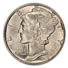 1935 Mercury Dime ANACS MS 63 FSB