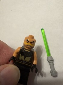 Lego Star Wars Quinlan Vos 7964 With Saber No Hair 