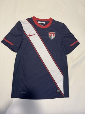 Nike 2010 US Mens Soccer World Cup USMNT Blue Jersey Adult Small 