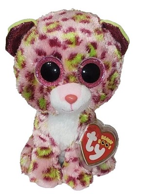 Lainey, TY Beanie Boo's, NEW! 6'' Plush Leopard with Glitter, silk, 2022