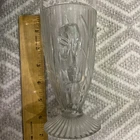 Jeannette Iris & Herringbone Clear Footed Tumbler Depression Glass Set of 4