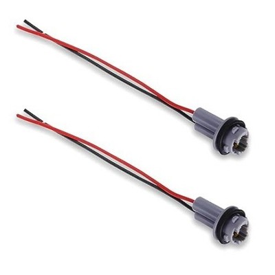 2 PCS Car Turn Signal Light Pigtail Harness Socket for T10 T13 T15 Bulbs, Univer