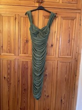 Norma Kamali Bill Dress Green XS