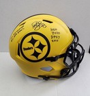 RARE! Troy Polamalu Signed Auto Pittsburgh Steelers Rave Full Size 4-Stat Helmet