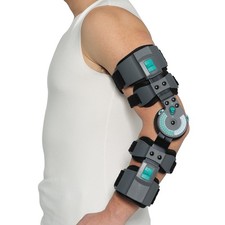 Hinged ROM Elbow Brace Post Op Stabilizer Splint Arm Support, Left Left Arm