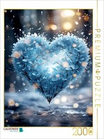 Calvendo Puzzle Ice Heart | 2000 Pieces, Finished Size 35.4 × 26.4 In (90 × 67 C
