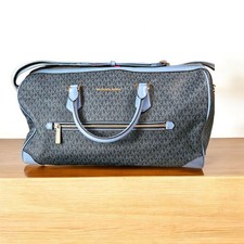 Michael Kors Travel XL Signature French Blue Weekender Duffle Bag