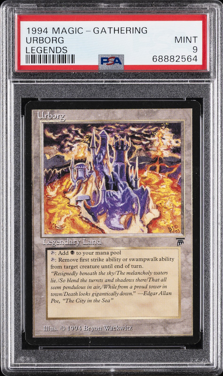 1994 MTG LEGENDS URBORG PSA 9