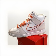 Nike Dunk High Olympic 2021 White Orange Gray Athletic Sneakers DH0960-100