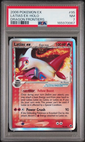 POKEMON LATIAS EX DRAGON FRONTIERS ULTRA RARE HOLO 95 PSA 7 REGRADE INVEST