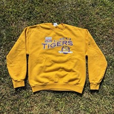 Vintage JERZEES LSU 2004 Nokia Sugar Bowl Football College Sweatshirt M