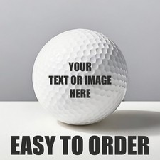 Personalised Golf Balls - Any Text or Image - Wedding Groom Best Man Groomsman
