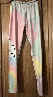 Girls Hype Leggins Multicoloured 14yrs UK