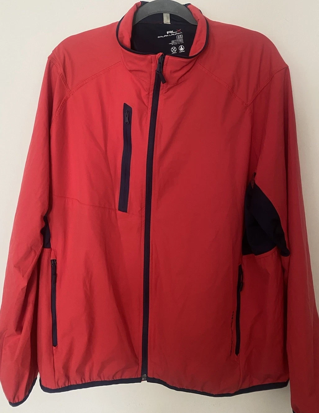 Ralph Lauren RLX Jacket Mens XL Stretch Packable Lightweight Golf Windbreaker
Opens in a new window
