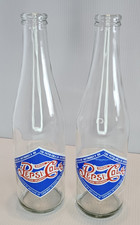 2 Pepsi Bottles Reproduction issued in the 90's. Blue, Red, White, Diamond.