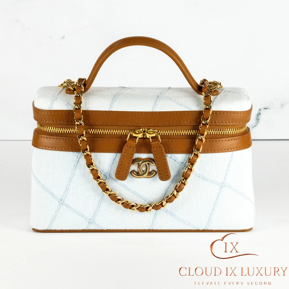CHANEL Zip Denim Exterior Bags & Handbags for Women for sale | eBay