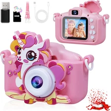 Kids Camera Boys Toys for 3-12 Years Old Boys, 1080P HD Dual Lens Kids Digital C