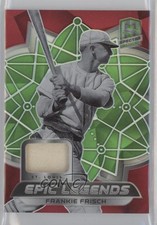 2021 Spectra Epic Legends Materials Neon Green Prizm /25 Frankie Frisch HOF 0t2