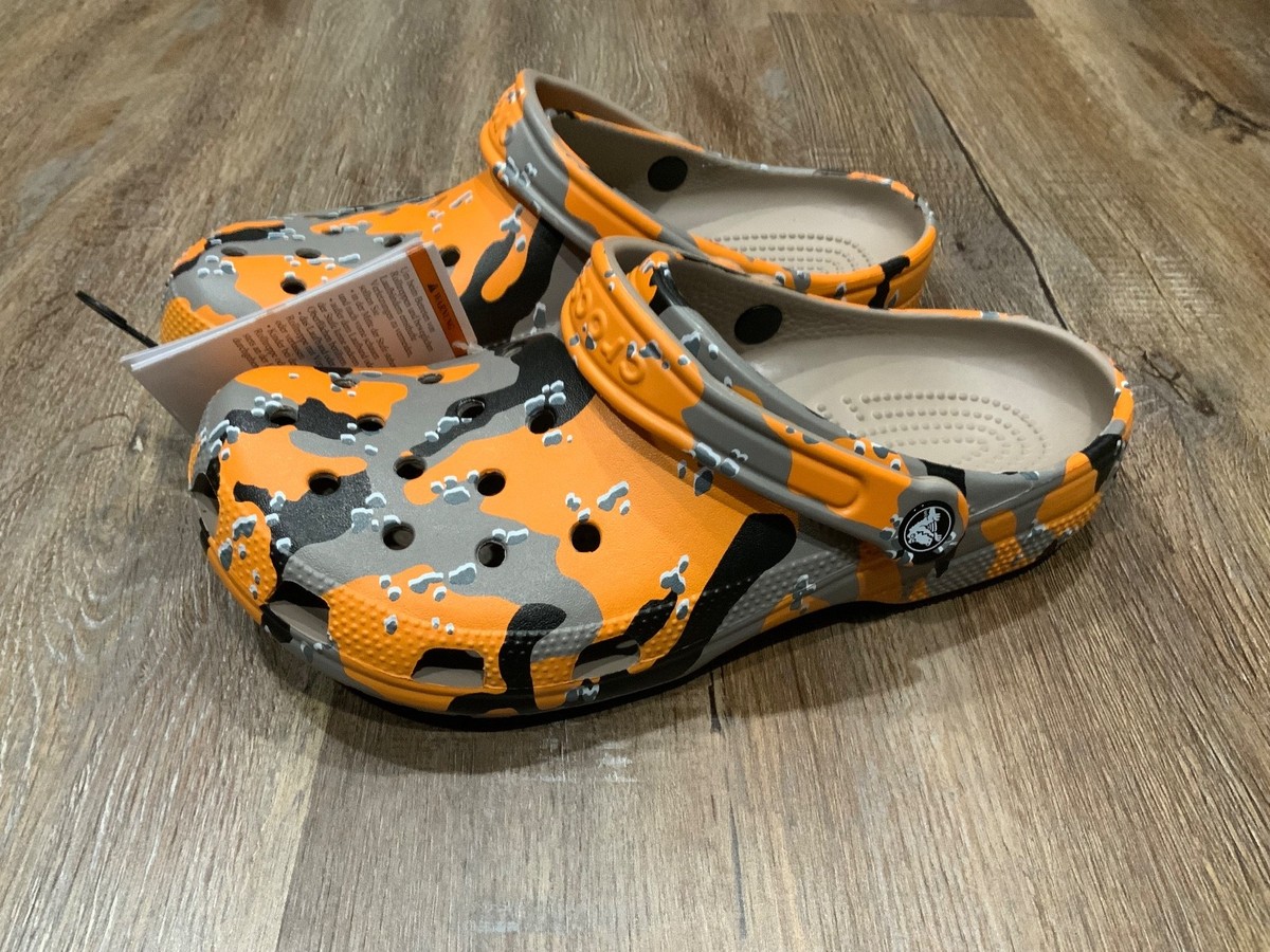 Crocs Classic Allterrain Camo Sandals Orange/Green Men Size 15 New With Tag Crocs Classic All Terrain Sandals Realtree | Mercari main image 3