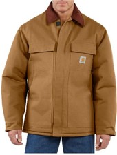 CARHARTT MEN'S LOOSE FIT FIRM DUCK TRADITIONAL COAT Sz MEN 3XL BROWN 145