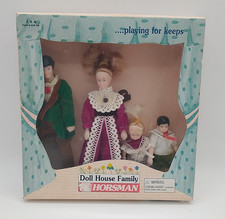 NOS HORSMAN Doll House Victorian Family of 4 Item  6004-6
