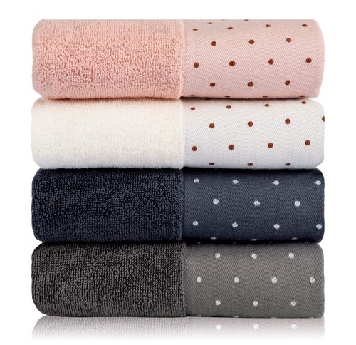 Cotton Hand Towels Set of 4 - Bath Towels Face Towel Set, 13 x 29 Inches