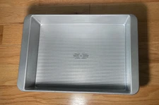 USA Pan American Bakeware 10-1/2 x 13-3/4" Rectangular Lasagna Roasting Pan