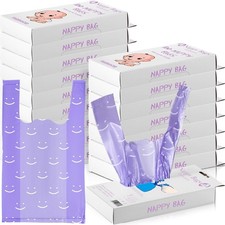 1600 Count Baby Disposable Diaper Bags Scented Diaper Sacks with Tie Handle