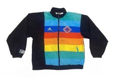 Vintage 90s Adidas MLS Track Jacket Scuba Schools International Sz M