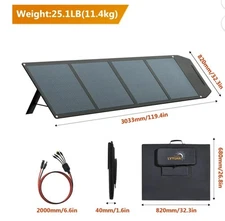LVYUAN Foldable Portable Solar Panel 120/200/300/400W *Hot Spots, Parts Only*