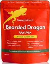 Bearded Dragon Food - Premium Complete Diet Gel Mix for Juvenile and Adult, M...
