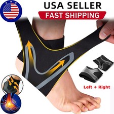 Ankle Brace Support Compression Sleeve Plantar Fasciitis Pain Relief Foot Wrap