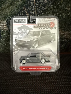 2018 Jada Metals Diecast 1:64 JDM Tuners 1973 Datsun 510 Widebody Silver 1:64